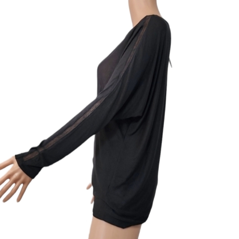 Vince top black Dolman long sleeve rayon Size XS NWT - Picture 6 of 11